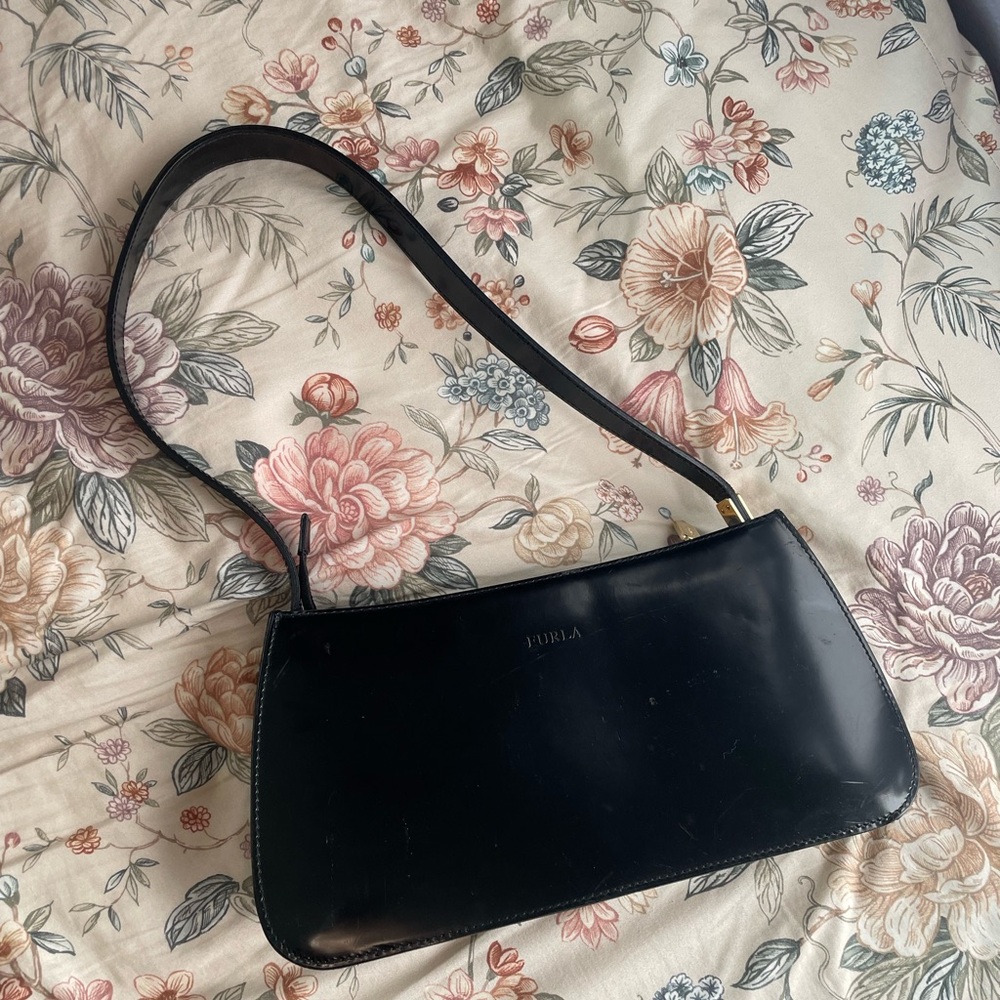 Furla Midnight Black Shoulder Bag